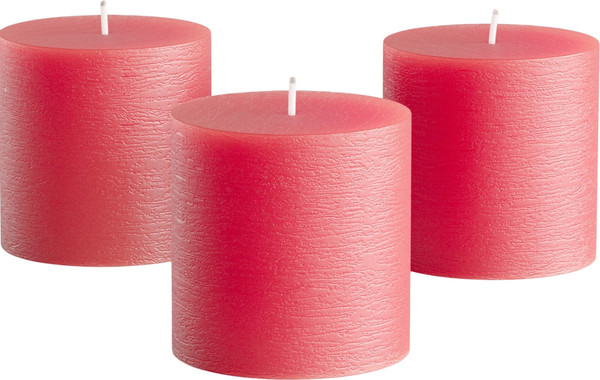 Изображение товара Набор свечей Мелт 75мм (3шт, красный)
