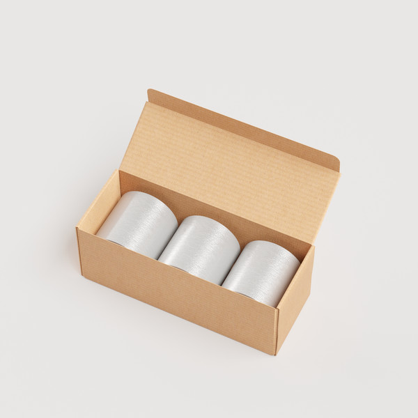 Изображение товара Набор свечей Мелт 75мм (3шт, серебряный)