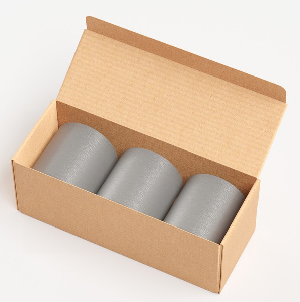 Изображение товара Набор свечей Мелт 75мм (3шт, серый)