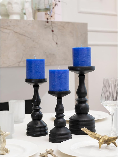 Изображение товара Набор свечей Мелт 75мм (3шт, синий)