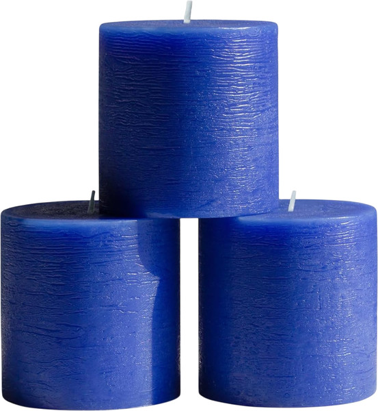 Изображение товара Набор свечей Мелт 75мм (3шт, синий)