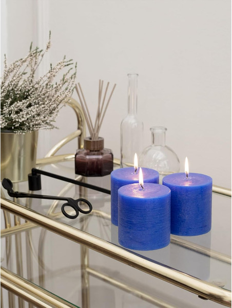 Изображение товара Набор свечей Мелт 75мм (3шт, синий)