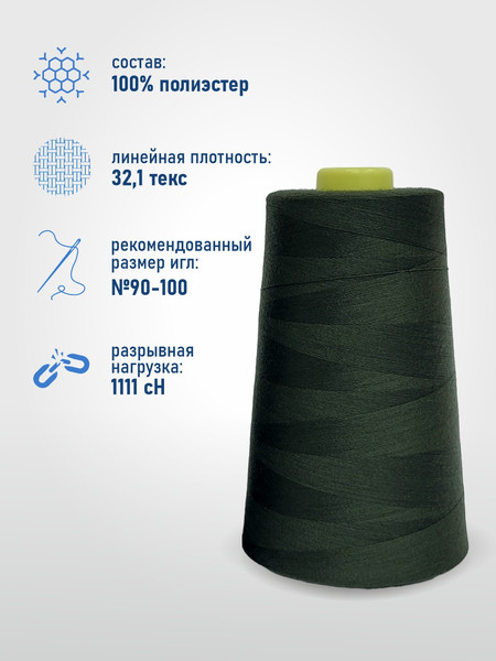 Изображение товара Швейные нитки Sentex 100% полиэстр 40/2 5000 ярдов 1125