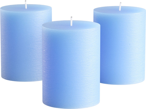 Изображение товара Набор свечей Мелт 100мм (3шт, голубой)