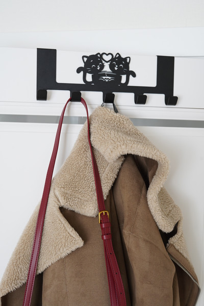 Изображение товара Вешалка для одежды KN Котики (черный)