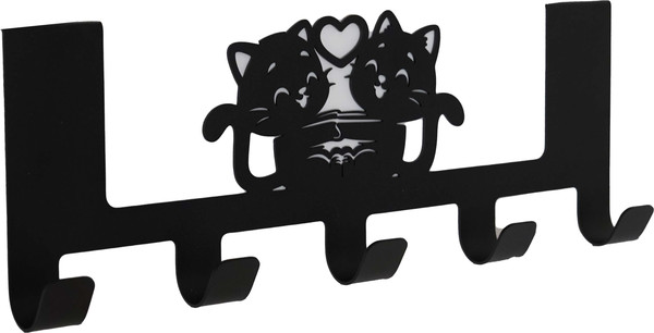 Изображение товара Вешалка для одежды KN Котики (черный)