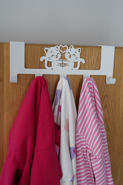 Изображение товара Вешалка для одежды KN Котики (белый)