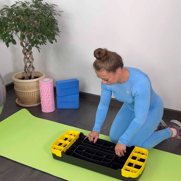 Изображение товара Степ-платформа UNIX Fit 3 уровня / SPU80WYW (желтый)