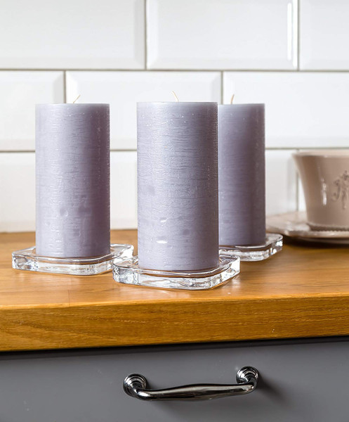 Изображение товара Набор свечей Мелт 150мм (3шт, серый)