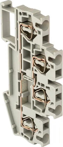 Изображение товара Клеммная колодка EKF JXB-ST-2.5 26А / plc-jxb-st-2.5-4-2 (серый)