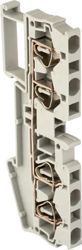 Изображение товара Клеммная колодка EKF JXB-ST-2.5 31А 4 вывода / plc-jxb-st-2.5-4 (серый)