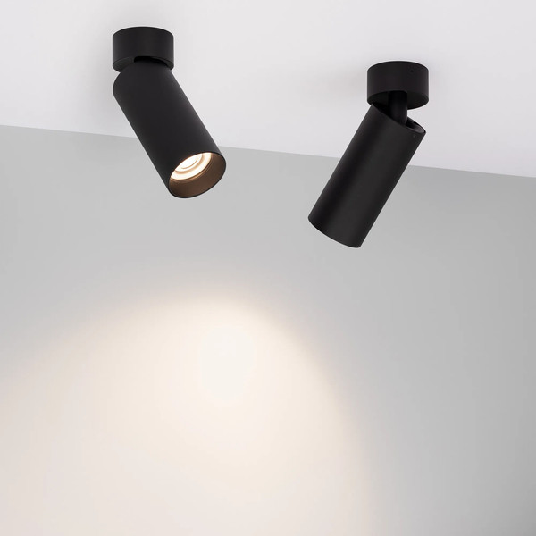 Изображение товара Точечный светильник Arlight SP-GABI-SURFACE-FLAP-R50-9W Day4000 BK 60deg / 052344