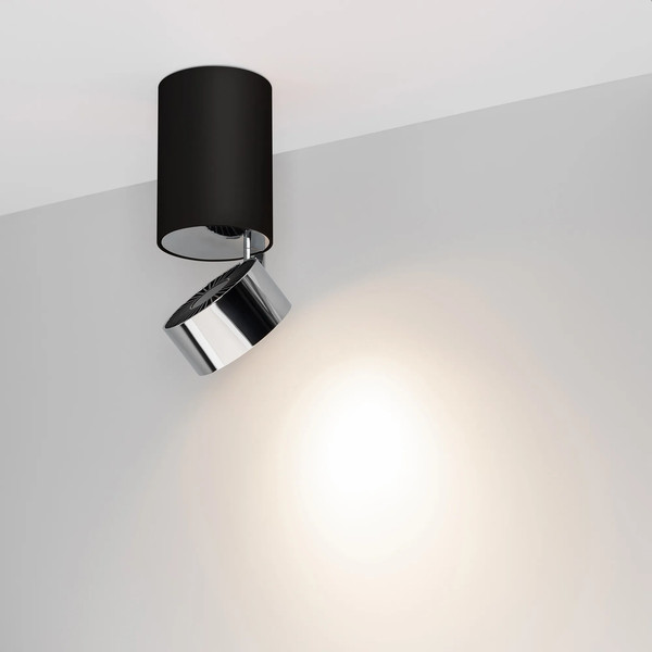 Изображение товара Точечный светильник Arlight SP-PLURIO-SURFACE-LONG-R77-9W Day4000 BK-CHR 36deg / 040380