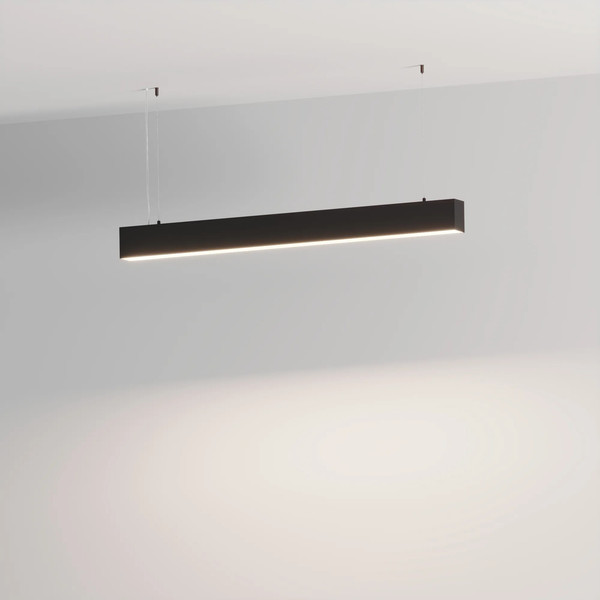 Изображение товара Потолочный светильник Arlight SP-LINE-HANG-6085-L2000-74W Warm3000 RAL9005 120deg / 051982