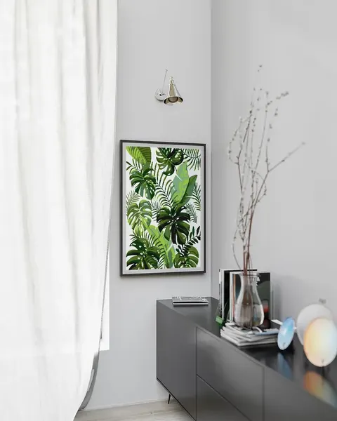 Изображение товара Картина по номерам PaintLine Тропические листья / PL-00153