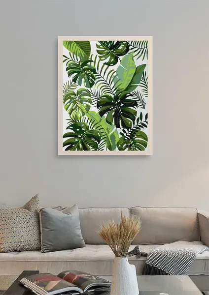 Изображение товара Картина по номерам PaintLine Тропические листья / PL-00153