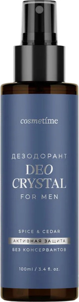 Изображение товара Дезодорант-спрей Cosmetime For Men Spice & Cedаr (100мл)