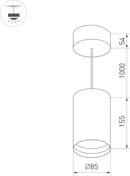Изображение товара Потолочный светильник Arlight SP-POLO-R85-2-15W Day White 40deg Silver Black Ring / 022966
