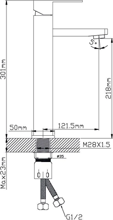Изображение товара Смеситель Potato P10304S