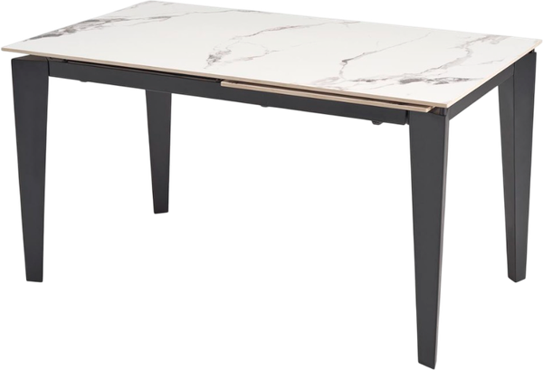 Изображение товара Обеденный стол Halmar Felix (белый мрамор/черный)