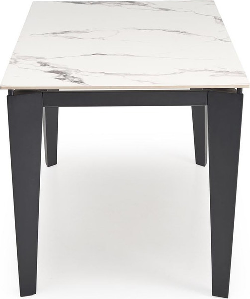 Изображение товара Обеденный стол Halmar Felix (белый мрамор/черный)