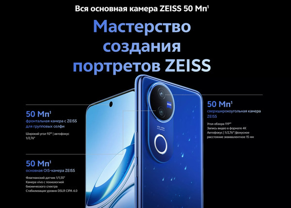 Изображение товара Смартфон Vivo V50 12GB/512GB (Satin Black)