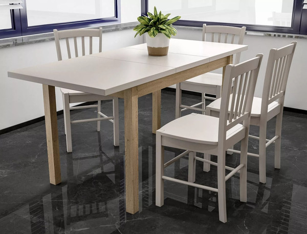 Изображение товара Обеденный стол Signal Adam 90-125x65 (кашемир/дуб кремона)