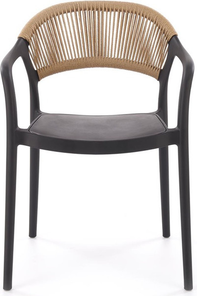 Изображение товара Стул садовый Halmar K582 (черный/натуральный)