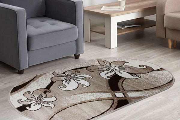 Изображение товара Коврик Витебские ковры Фризе Овал 12С4-ВИ f1673 z7o (1.2x1.7)