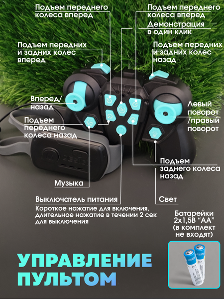 Изображение товара Радиоуправляемая игрушка Sundays Robo Машинка 8 колесная (собака)