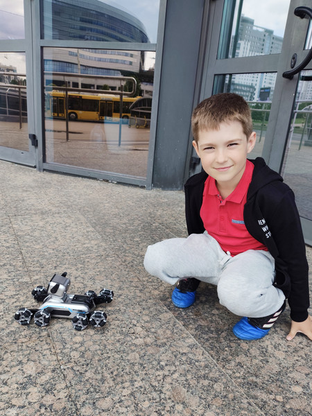 Изображение товара Радиоуправляемая игрушка Sundays Robo Машинка 8 колесная (собака)