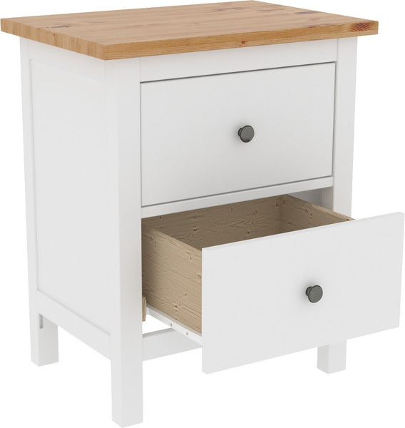 Изображение товара Комод ММЦ Кантри 02 (белый лак/браун)