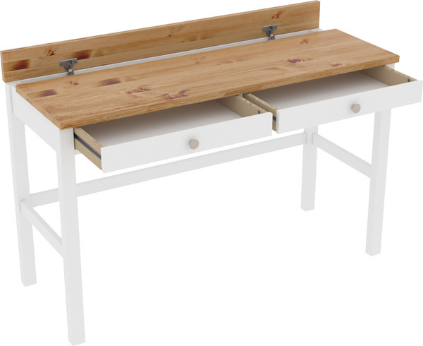 Изображение товара Письменный стол ММЦ Кантри 02 (белый лак/браун)