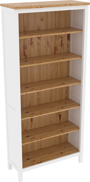 Изображение товара Стеллаж ММЦ Кантри 00 (белый лак/браун)