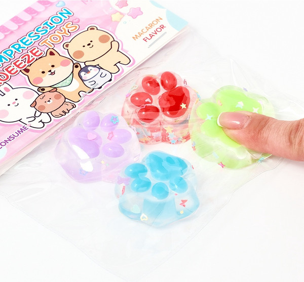 Изображение товара Набор сквишей Sima-Land Лапки / 10843358 (4шт)