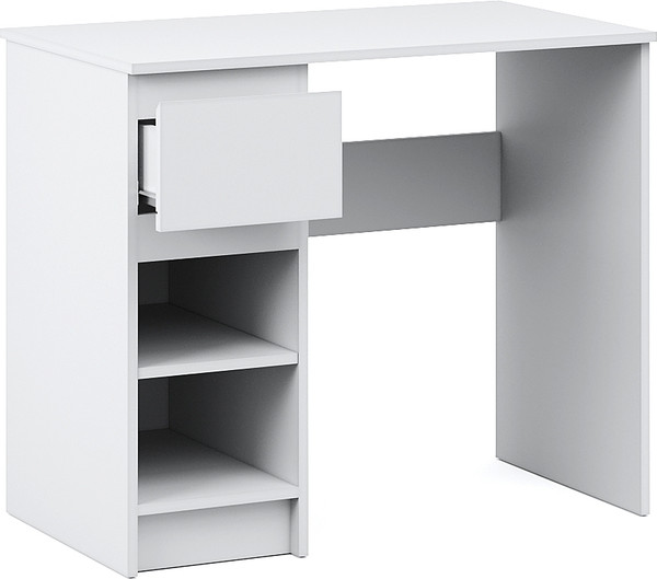 Изображение товара Письменный стол Империал Оникс Вайт 1д1ящ (белый)