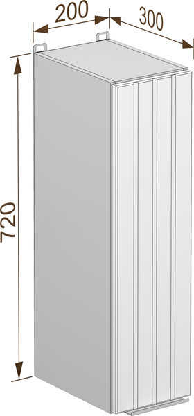 Изображение товара Шкаф навесной для кухни Arvento Корнелия Анта-плюс ВШ20 (зеленый софт)