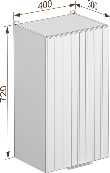 Изображение товара Шкаф навесной для кухни Arvento Корнелия Анта-плюс ВШ40 (зеленый софт)