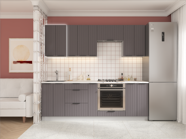 Изображение товара Шкаф навесной для кухни Arvento Корнелия Анта-плюс ВШ50с без сушки (графит софт)