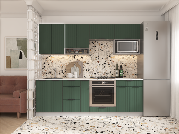 Изображение товара Шкаф навесной для кухни Arvento Корнелия Анта-плюс ВШ60с без сушки (зеленый софт)