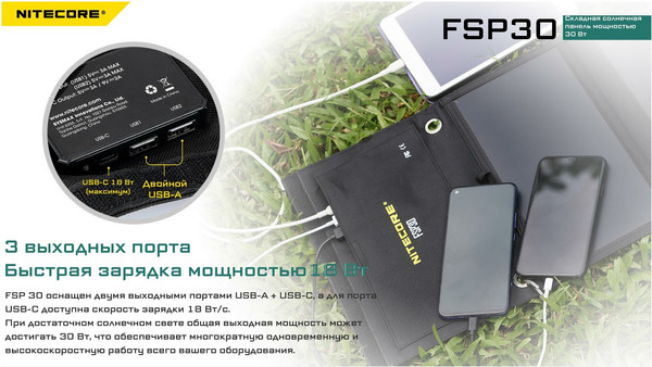 Изображение товара Солнечная панель Nitecore FSP30