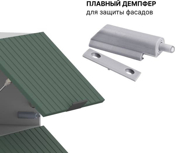 Изображение товара Шкаф под вытяжку Arvento Корнелия Анта-плюс ВШГ60-1г-360 (зеленый софт)