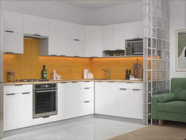 Изображение товара Шкаф навесной для кухни Arvento Корнелия Анта-плюс ВШУ угловой (белый софт)