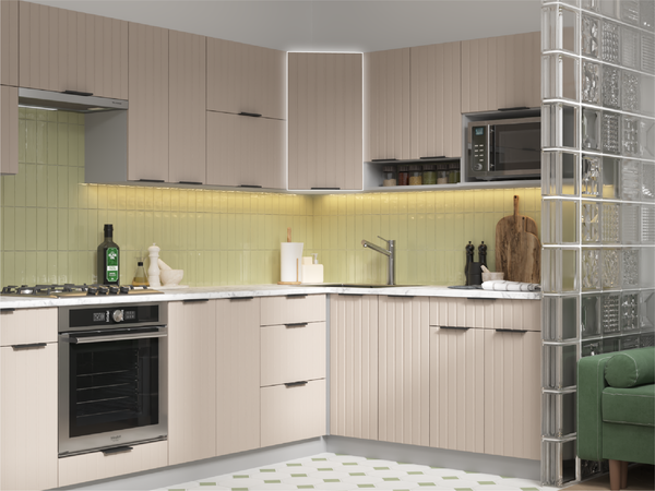 Изображение товара Шкаф навесной для кухни Arvento Корнелия Анта-плюс ВШУ угловой (капучино софт)