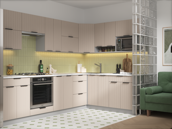 Изображение товара Шкаф навесной для кухни Arvento Корнелия Анта-плюс ВШУ угловой (капучино софт)