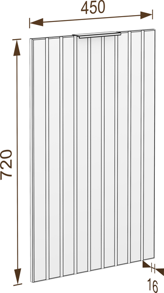 Изображение товара Декоративная панель для посудомоечной машины Arvento Анта-плюс 45см (зеленый софт)