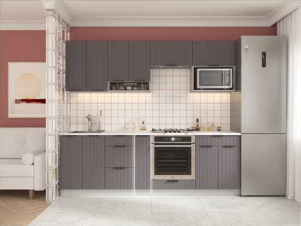 Изображение товара Шкаф-стол кухонный Arvento Корнелия Анта-плюс НШ20р без столешницы (графит софт)