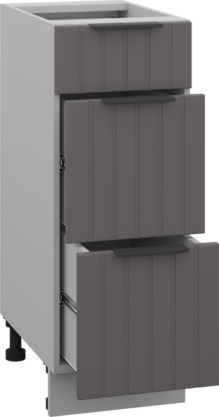 Изображение товара Шкаф-стол кухонный Arvento Корнелия Анта-плюс НШ30р3ш без столешницы (графит софт)