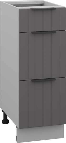 Изображение товара Шкаф-стол кухонный Arvento Корнелия Анта-плюс НШ30р3ш без столешницы (графит софт)