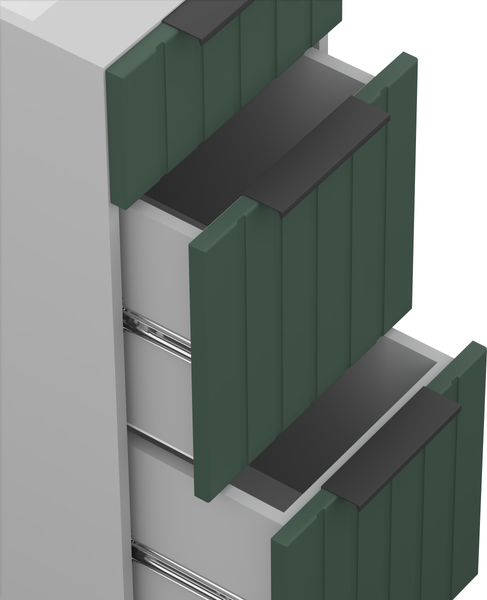 Изображение товара Шкаф-стол кухонный Arvento Корнелия Анта-плюс НШ30р3ш без столешницы (зеленый софт)
